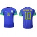Günstige Brasilien Neymar Jr #10 Auswärts Fussballtrikot WM 2022 Kurzarm